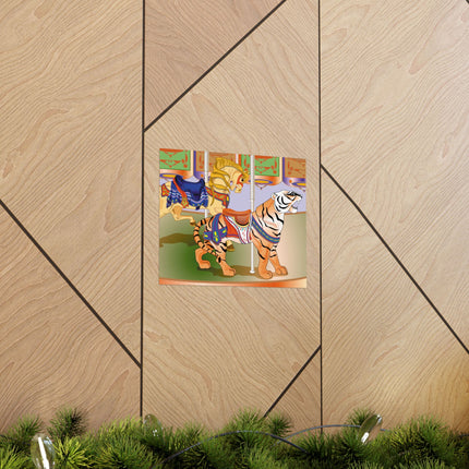 Carousel Splendor Premium Matte Horizontal Poster