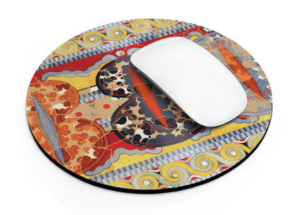 Reproduction of the Shield Frieze by Emile Gilliéron Mouse Pad, Round and Rectangle