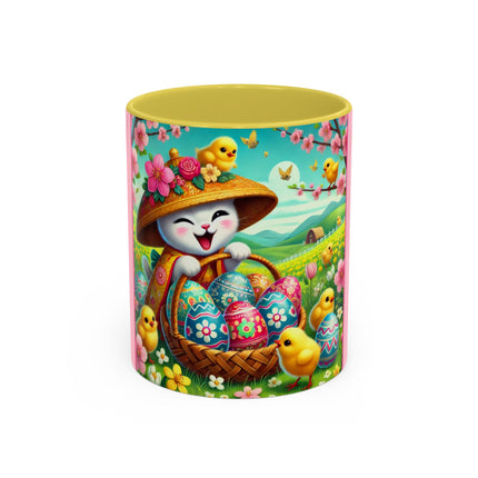 Geisha Kitten’s Easter Delight Colorful Mugs (11oz, 15oz)