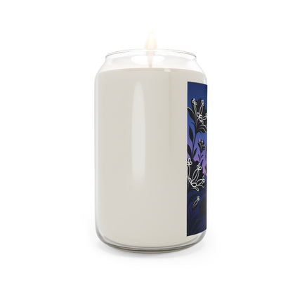 🖤🌙 The Lady Of The Midnight Black Flower Garden Scented Soy Candle – Art Deco Gothic Elegance
