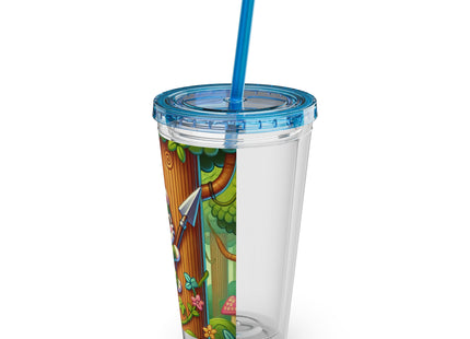 Stealthy Stripes Sunsplash Tumbler with Straw, 16oz