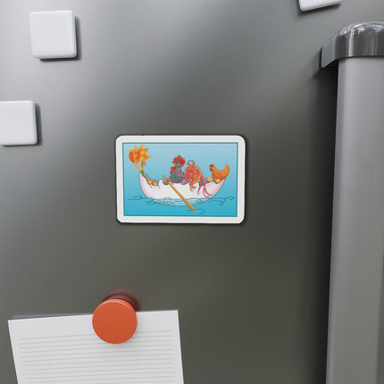 A Rooster's Seafaring Adventure Die-Cut Magnets (5 Sizes)