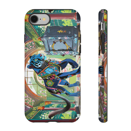 Cyber Panther's Hunt Phone Cases