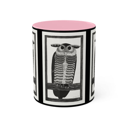 Horned Owl by Samuel Jessurun de Mesquita Colorful Mugs, 11oz