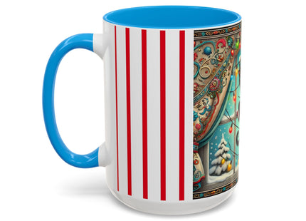 Mischief in Tinselland Colorful Mugs (11oz, 15oz)