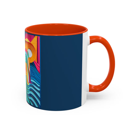 Surfing Zebra Colorful Mugs (11oz, 15oz)
