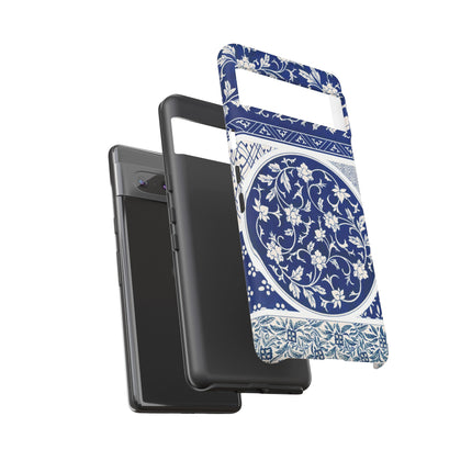 Blue Flower Pattern by Owen Jones Phone Cases