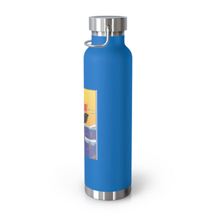 Golden Seas and Whimsical Dreams Copper Vacuum Insulated Bottle, 22oz