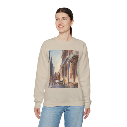 Gondola Moorings on the Grand Canal by John Singer Sargent Heavy Blend™ Crewneck Sweatshirt