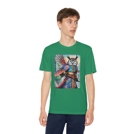 Cyberpunk Samurai Owl Youth Competitor Tee