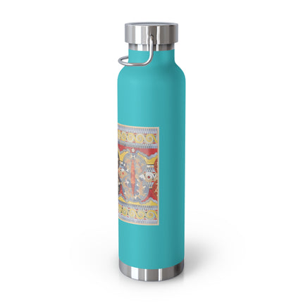 Reproduction of the Shield Frieze by Emile Gilliéron Copper Vacuum Insulated Bottle, 22oz