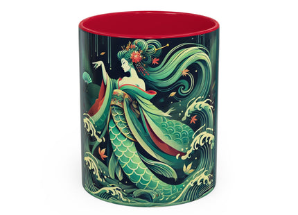 Mermaid Queen Rising from the Deep Colorful Mugs (11oz, 15oz)