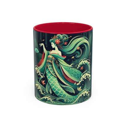 Mermaid Queen Rising from the Deep Colorful Mugs (11oz, 15oz)