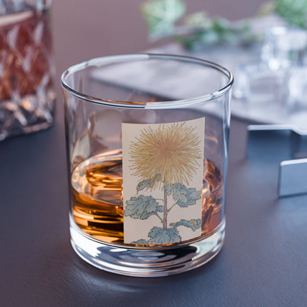 Chrysanthemum Rocks Glass, 10oz
