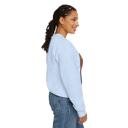 Black Cat in Kimono Unisex Heavy Blend™ Crewneck Sweatshirt