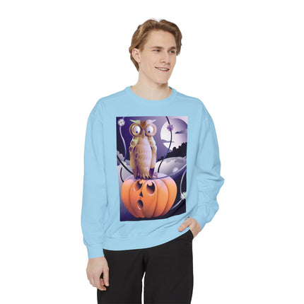 The Startled Pumpkin Unisex Garment-Dyed Sweatshirt