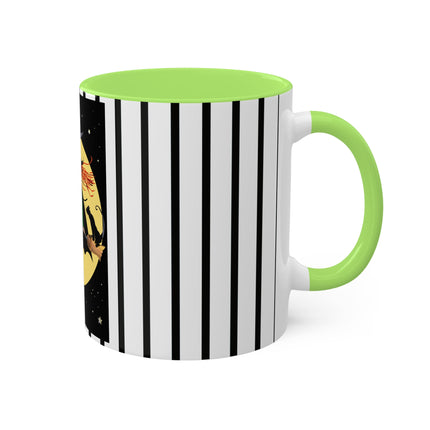A Witch’s Moonlit Flight Colorful Mugs, 11oz