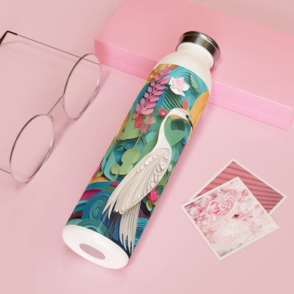Elegant Egret Oasis Slim Water Bottle