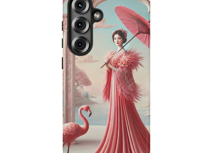 Petals, Porcelain, and Flamingos Phone Cases