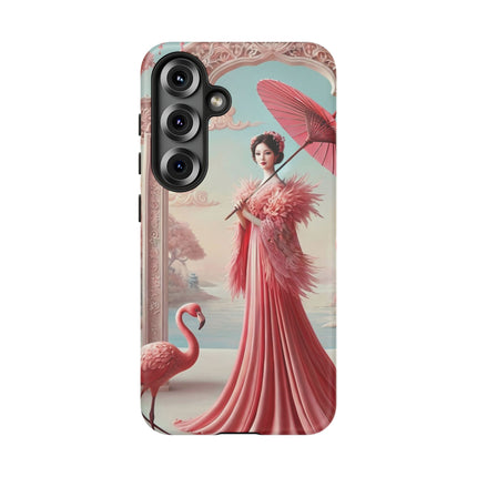 Petals, Porcelain, and Flamingos Phone Cases