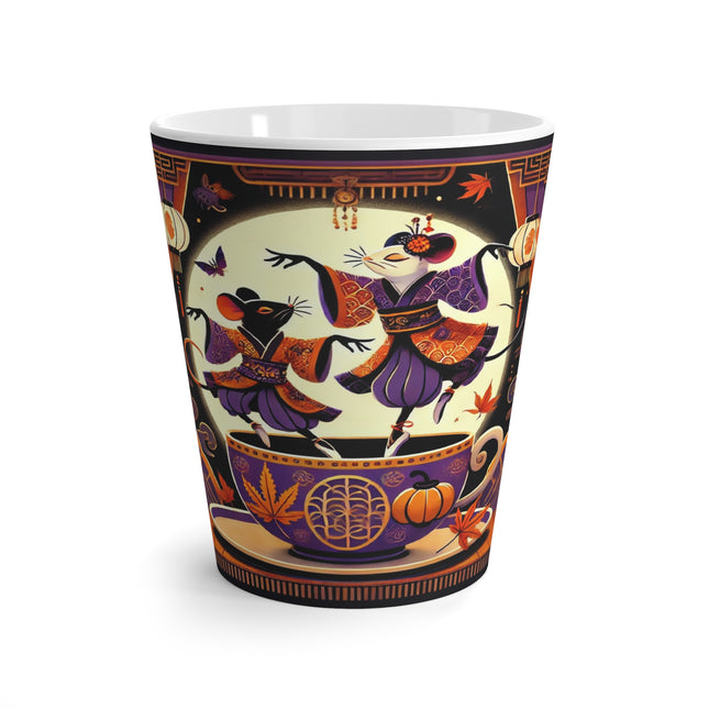 Theatrical Halloween Kabuki Latte Mug