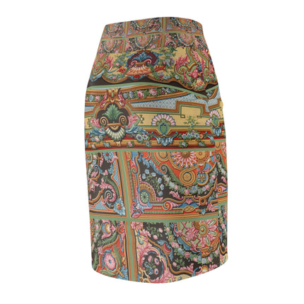 L'Ornement Polychrome by Albert Racine Women's Pencil Skirt (AOP)