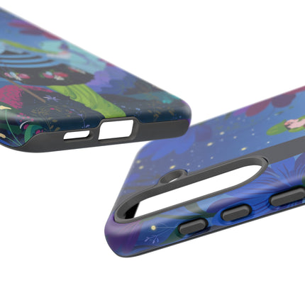 🌸🐦 The Lady Of The Midnight Bird Garden Phone Case – Art Deco Floral Fantasy