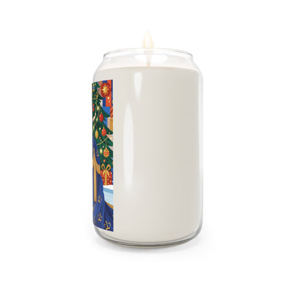 👑🎄 The Christmas Queen Of Golden Bells Scented Soy Candle – Art Deco Holiday Elegance