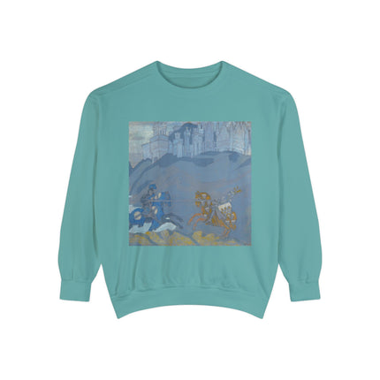 The Duel by Nicholas Roerich Unisex Garment-Dyed Sweatshirt