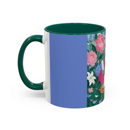 The Ladies Of The Blossoming Vanity Colorful Mugs – Art Deco Floral Elegance
