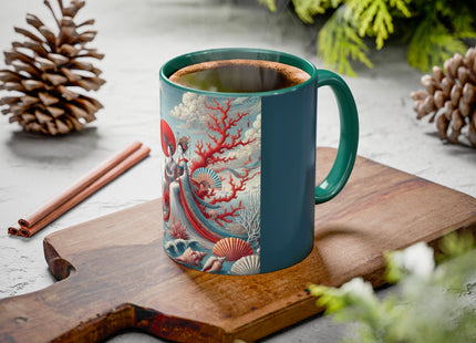 Ladies by the Quiet Sea Colorful Mugs (11oz, 15oz)