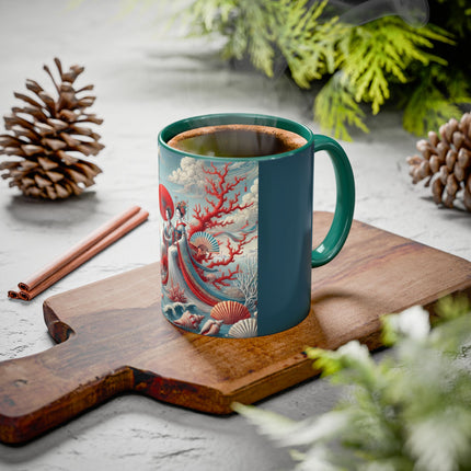 Ladies by the Quiet Sea Colorful Mugs (11oz, 15oz)