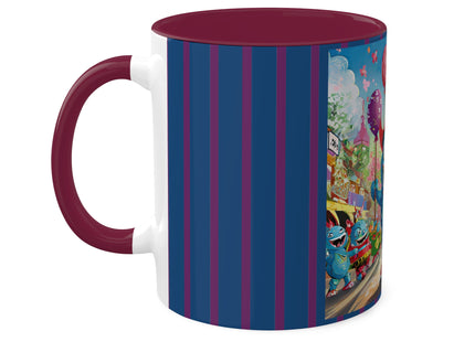 Monster Parade Madness Colorful Mugs, 11oz