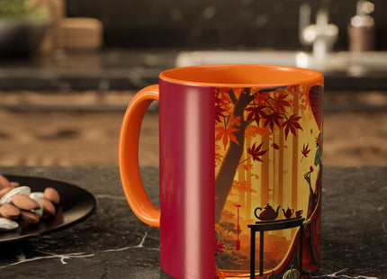 Theatrical Harvest Rabbit Colorful Mugs (11oz, 15oz)