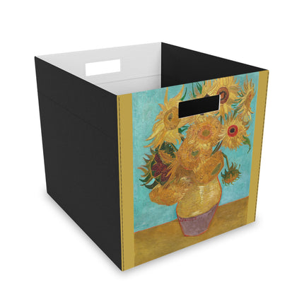 Vase with Twelve Sunflowers by Vincent Van Gogh Felt Storage Box