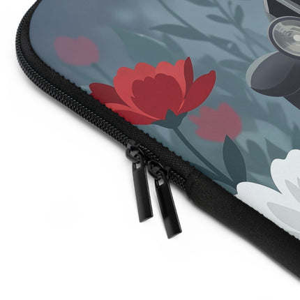 🏎️🌺 The Lady Of The Grand Touring Car Laptop Sleeve – Art Deco Motoring Elegance