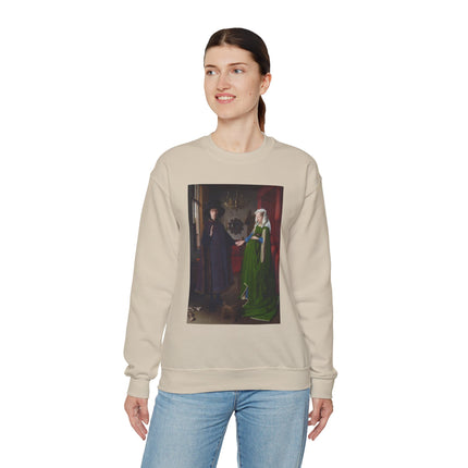 Arnolfini Portrait by Jan Van Eyck Heavy Blend™ Crewneck Sweatshirt