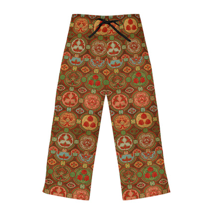 Japanese Fan Pattern by G.A. Audsley Women's Pajama Pants (AOP)