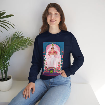 August & Peridot (from the Gem Series) by Sofia Chiostri Unisex Heavy Blend™ Crewneck Sweatshirt