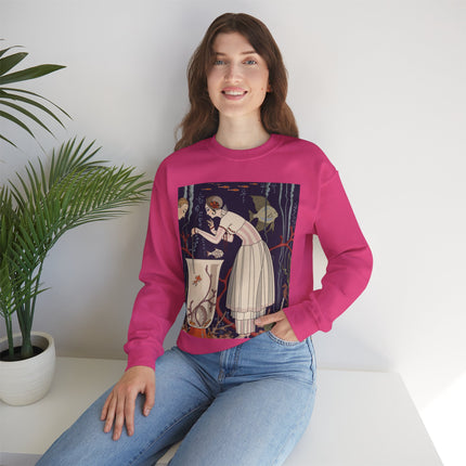 L'Etourdissant Petit Poisson (The Dazzling Little Fish) by George Barbier Heavy Blend™ Crewneck Sweatshirt