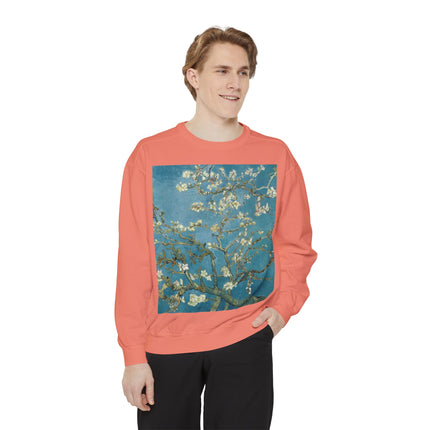 Almond Blossom by Vincent van Gogh Unisex Garment-Dyed Sweatshirt