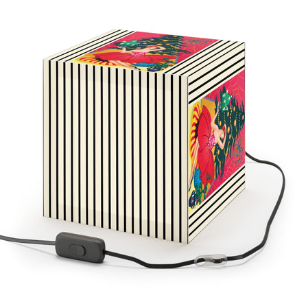 Art Deco Christmas Enchantment Light Cube Lamp