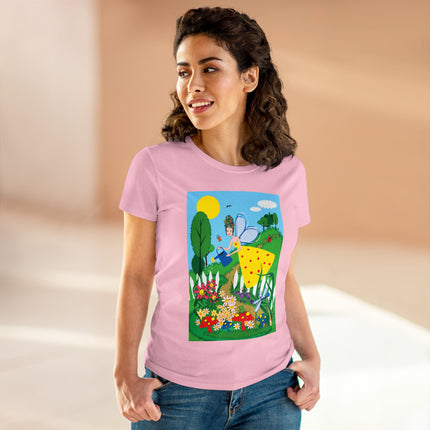 Garden Magic Women's Midweight Cotton Tee