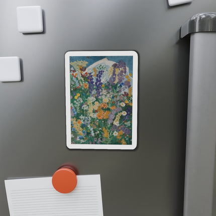 Flowers on the Mountain by August Babberger Die-Cut Magnets (5 Sizes)