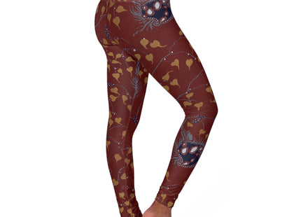 Art Nouveau Flower Pattern by Émile-Alain Séguy High Waisted Yoga Leggings (AOP)
