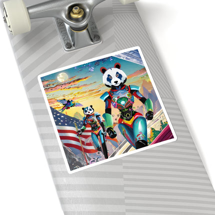 Cyber Punk Robots Kiss-Cut Stickers (4 Sizes)