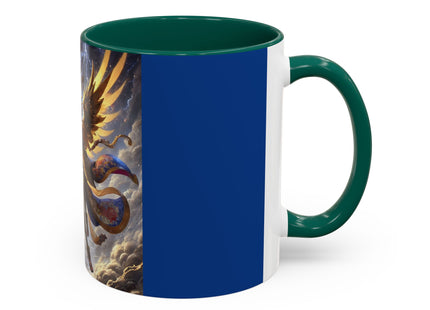 Valkyrie Descending Through Storm Colorful Mugs (11oz, 15oz)