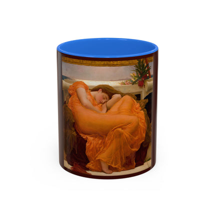 Flaming June by Frederic Leighton Colorful Mugs (11oz, 15oz)