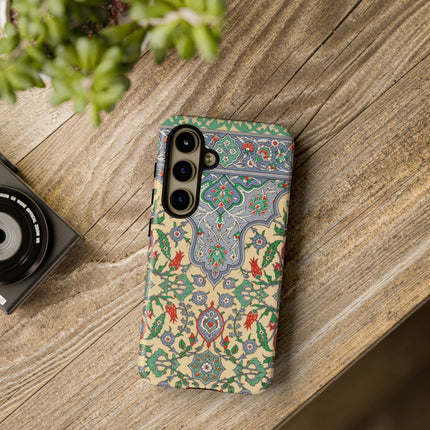 Arabic Art Pattern, Plate by Emile Prisse d’Avennes Phone Cases