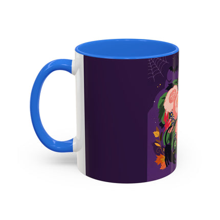 🌹🎃 The Lady Of The Haunted Rose Garden Colorful Mug – Romantic Halloween Charm
